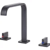 Beliani Badarmaturen<Wasserhähne KAGERA in Schwarz - (W) 5 x (H) 23 x (L) 21 cm