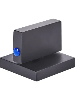 Beliani Badarmaturen<Wasserhähne KAGERA in Schwarz - (W) 5 x (H) 23 x (L) 21 cm