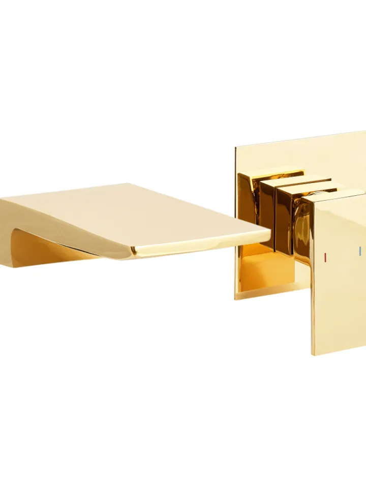 Beliani Badarmaturen<Wasserhähne KARUAY in Gold - (W) 10 x (H) 10 x (L) 18 cm