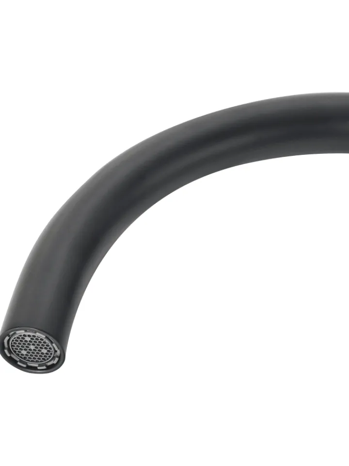 Beliani Badarmaturen<Wasserhähne PILCOMAYO in Schwarz - (W) 4 x (H) 24 x (L) 21 cm