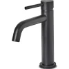 Beliani Badarmaturen<Wasserhähne SALINAS in Schwarz - (W) 4 x (H) 18 x (L) 19 cm
