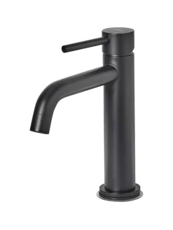 Beliani Badarmaturen<Wasserhähne SALINAS in Schwarz - (W) 4 x (H) 18 x (L) 19 cm