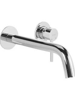 Beliani Badarmaturen<Wasserhähne TRAFUL in Silber - (W) 33 x (H) 10 x (L) 20 cm