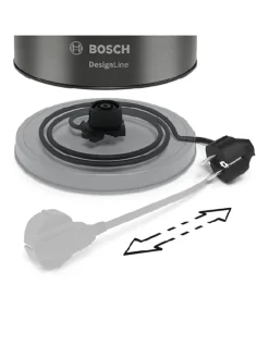 Bosch Kleingeräte Küchenelektronik<Wasserkocher "DesignLine" in Anthrazit - 1,7 l