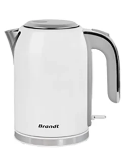 Brandt Küchenelektronik<Wasserkocher in Weiß/ Silber - 1,7 l