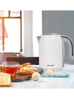 Brandt Küchenelektronik<Wasserkocher in Weiß/ Silber - 1,7 l