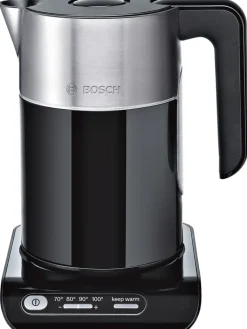 Bosch Kleingeräte Küchenelektronik<Wasserkocher "Styline" in Schwarz/ Silber - 1,5 l