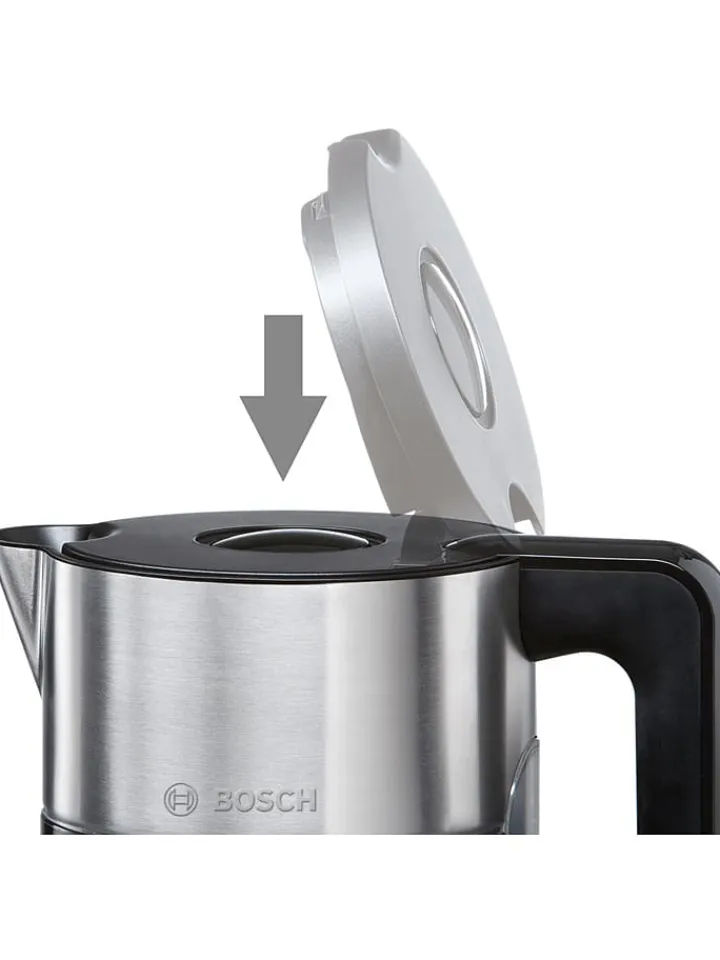 Bosch Kleingeräte Küchenelektronik<Wasserkocher "Styline" in Schwarz/ Silber - 1,5 l