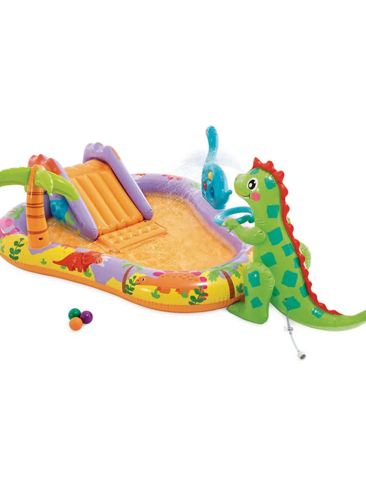 Intex Gartenspielzeug<Wasserspiel-Planschbecken "Dino" - (B)201 x (H)69 x (T)157 cm - ab 2 Jahren