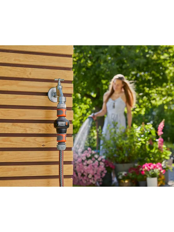 Gardena Gartendekoration<Wasserzähler "Aqua Count" in Grau