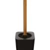 WellHome Badaccessoires<WC-Bürstenhalter in Schwarz - (B)11,7 x (H)38 x (T)11,7 cm