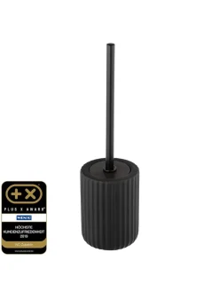 Wenko Badaccessoires<WC-Garnitur "Belluno" in Schwarz - (H)42 cm
