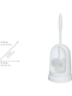 Wenko Badaccessoires<WC-Garnitur in Weiß - (H)40 x Ø 14 cm