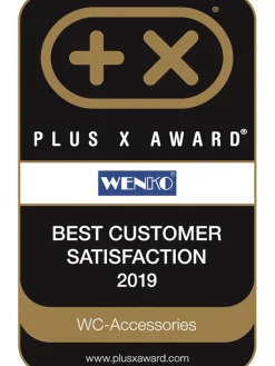 Wenko Badaccessoires<WC-Garnitur in Weiß - (H)40 x Ø 14 cm
