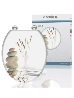 Schütte Badaccessoires<WC-Sitz "Balance" in Weiß/ Beige
