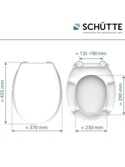 Schütte Badaccessoires<WC-Sitz in Weiß