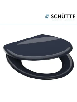 Schütte Badaccessoires<WC-Sitz mit Absenkautomatik in Anthrazit
