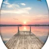 Schütte Badaccessoires<WC-Sitz mit Absenkautomatik "Sunset sky" in Bunt