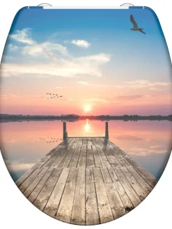 Schütte Badaccessoires<WC-Sitz mit Absenkautomatik "Sunset sky" in Bunt