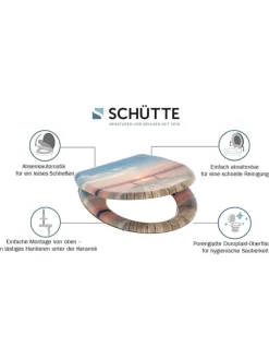 Schütte Badaccessoires<WC-Sitz mit Absenkautomatik "Sunset sky" in Bunt
