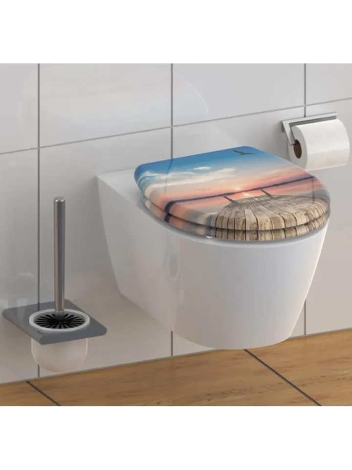 Schütte Badaccessoires<WC-Sitz mit Absenkautomatik "Sunset sky" in Bunt