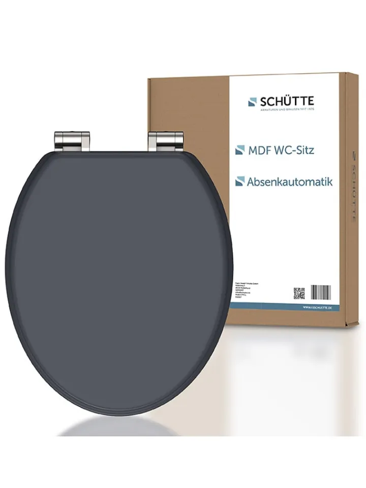 Schütte Badaccessoires<WC-Sitz mit Absenkautomatik "Spirit" in Anthrazit
