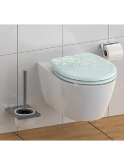 Schütte Badaccessoires<WC-Sitz mit Absenkautomatik "Flower in the wind" in Türkis