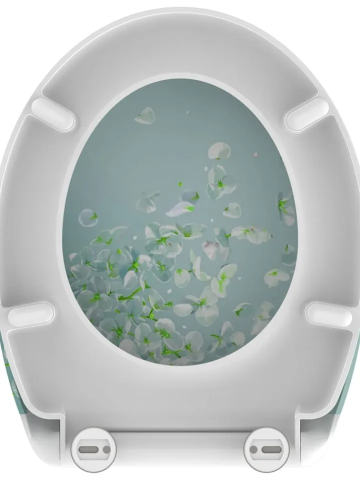 Schütte Badaccessoires<WC-Sitz mit Absenkautomatik "Flower in the wind" in Türkis