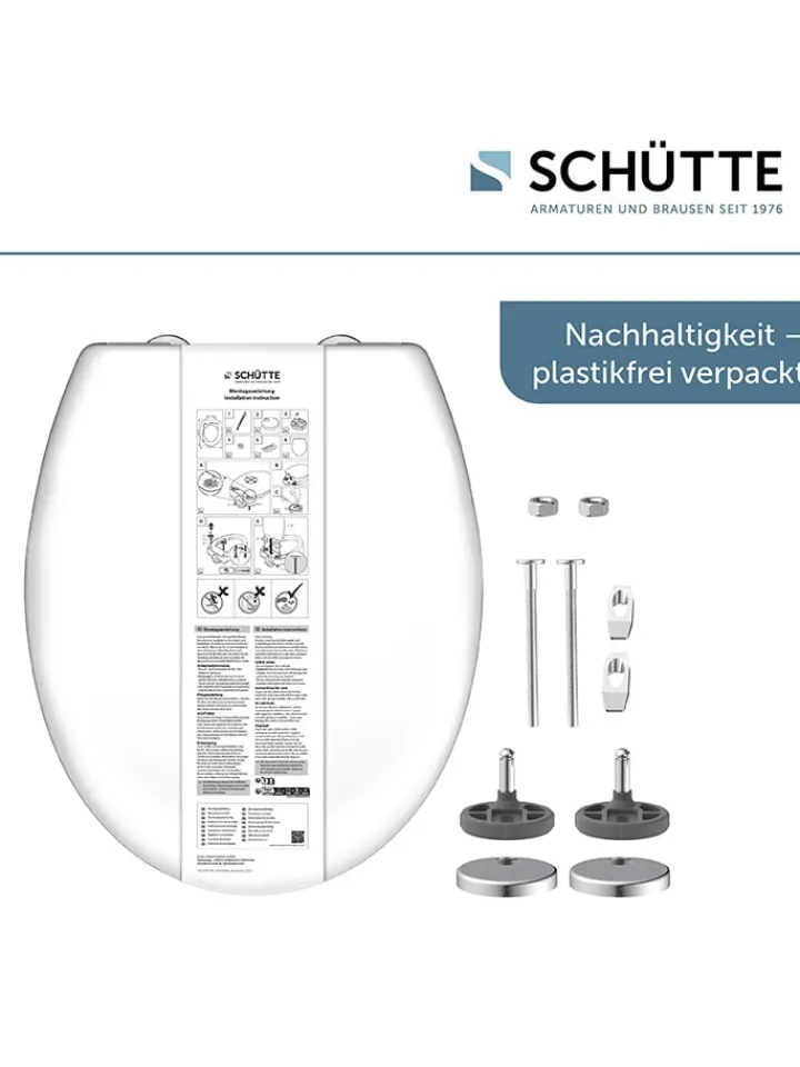 Schütte Badaccessoires<WC-Sitz mit Absenkautomatik in Weiß