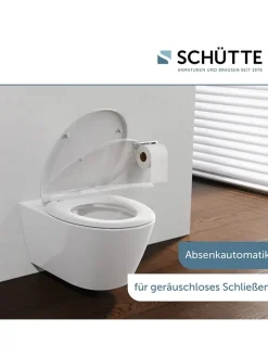 Schütte Badaccessoires<WC-Sitz mit Absenkautomatik in Weiß