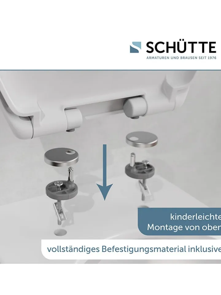 Schütte Badaccessoires<WC-Sitz mit Absenkautomatik in Weiß