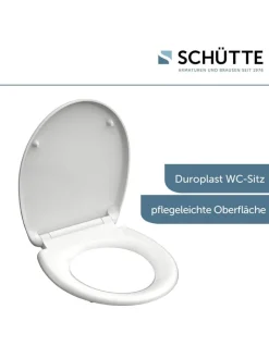 Schütte Badaccessoires<WC-Sitz mit Absenkautomatik in Weiß