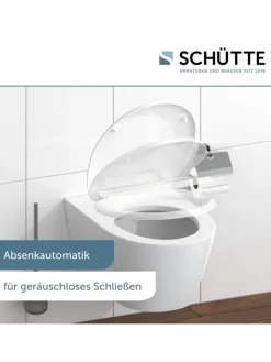 Schütte Badaccessoires<WC-Sitz mit Absenkautomatik in Weiß