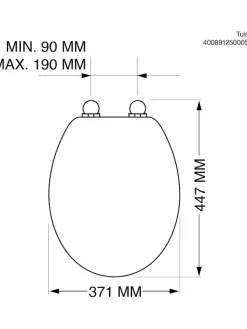 Tiger Badaccessoires<WC-Sitz mit Kindersitz "Tulsa" in Weiß - (L)45 x (B)37 cm