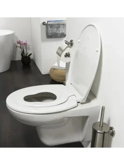 Tiger Badaccessoires<WC-Sitz mit Kindersitz "Tulsa" in Weiß - (L)45 x (B)37 cm