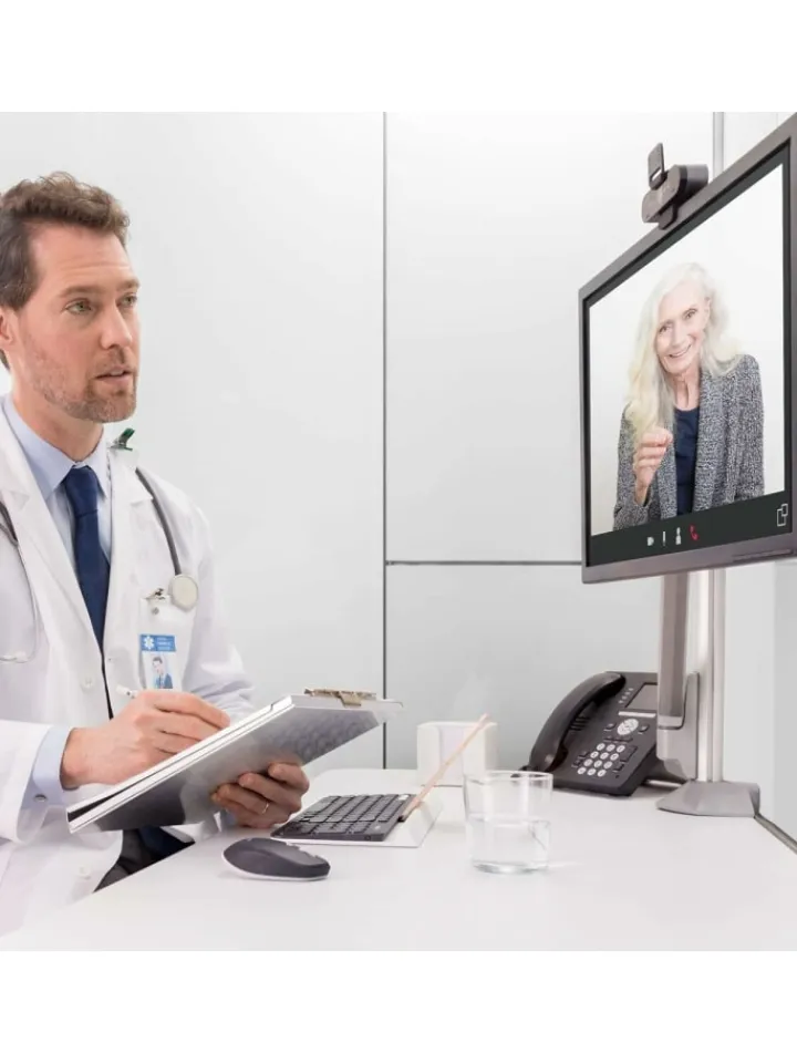 Logitech Foto & Video<Webcam BRIO Kristallklare Videokonferenzen in 4K mit intelligenter in Schwarz