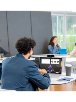 Logitech Foto & Video<Webcam BRIO Kristallklare Videokonferenzen in 4K mit intelligenter in Schwarz