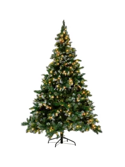 Beliani Weihnachtsschmuck<Weihnachtsbaum PALOMAR in Grün/Schwarz - (W) 110 x (H) 180 x (L) 110 cm