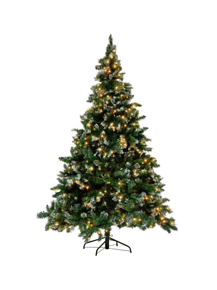 Beliani Weihnachtsschmuck<Weihnachtsbaum PALOMAR in Grün/Schwarz - (W) 110 x (H) 180 x (L) 110 cm