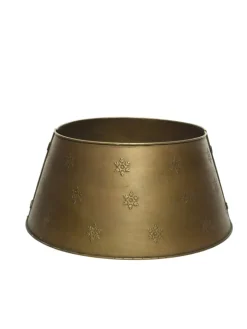 MARELIDA Künstliche Weihnachtsbäume<Weihnachtsbaumrock Abdeckung für Baumständer D: 57cm in gold