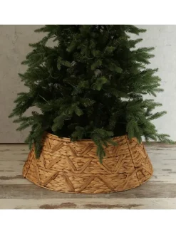 MARELIDA Künstliche Weihnachtsbäume<Weihnachtsbaumrock Abdeckung für Baumständer D: 70cm in braun