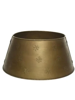 MARELIDA Künstliche Weihnachtsbäume<Weihnachtsbaumrock Abdeckung für Baumständer D: 70cm in gold