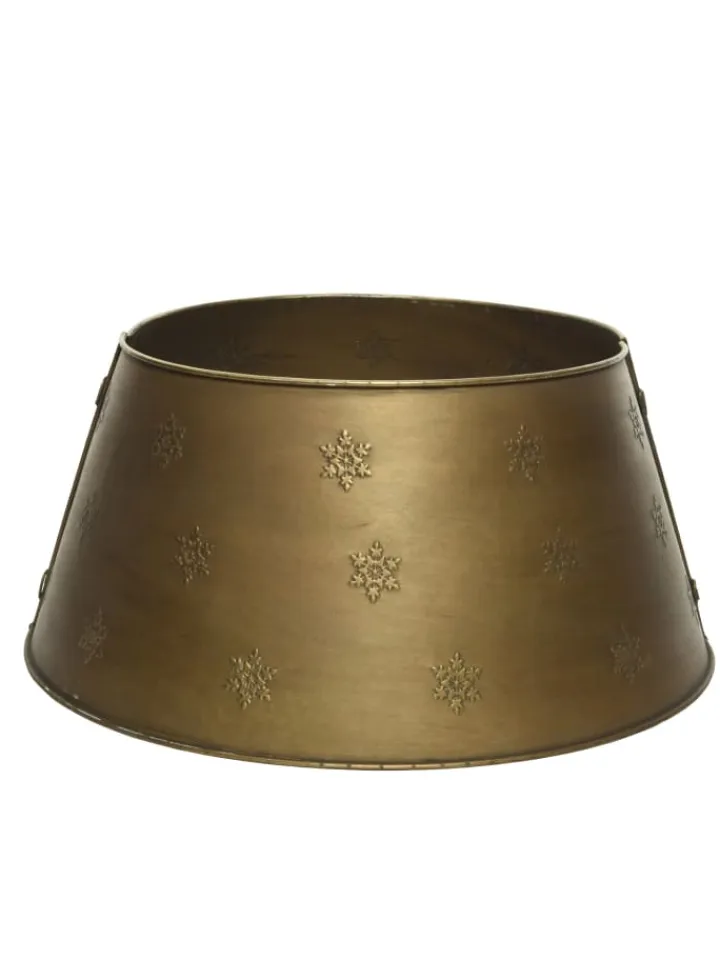 MARELIDA Künstliche Weihnachtsbäume<Weihnachtsbaumrock Abdeckung für Baumständer D: 70cm in gold
