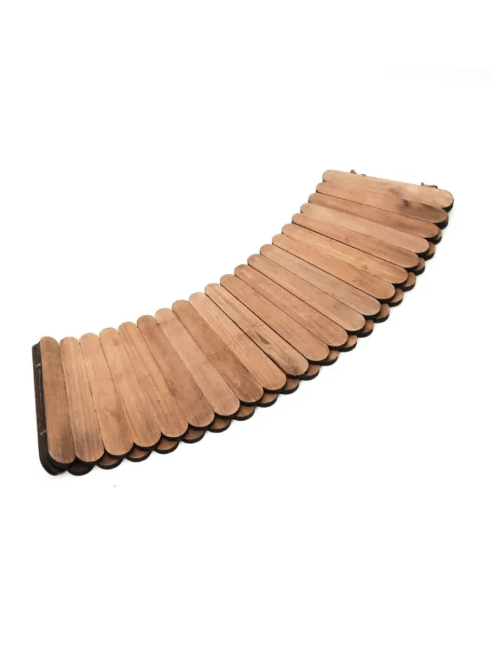 MARELIDA Künstliche Weihnachtsbäume<Weihnachtsbaumrock aus Holz Abdeckung für Baumständer D: 70cm in braun