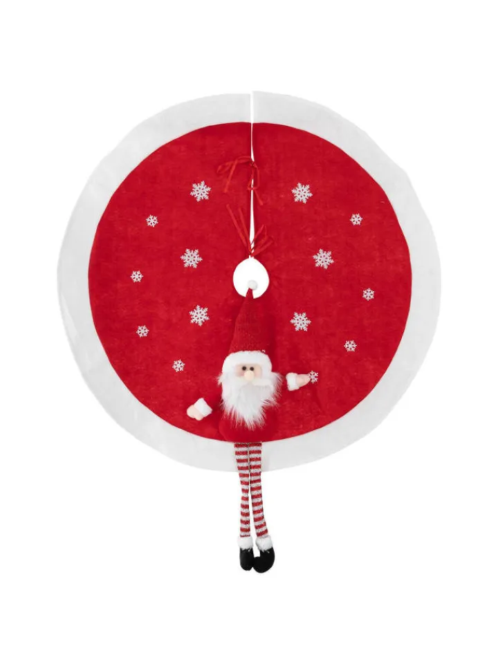 Atmosphera Créateur d'intérieur Künstliche Weihnachtsbäume<Weihnachtsbaumrock in rot