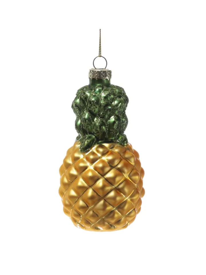 MARELIDA Weihnachtsschmuck<Weihnachtsbaumschmuck Ananas Erdbeere Glas H. 12cm/9cm in bunt