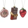 MARELIDA Weihnachtsschmuck<Weihnachtsbaumschmuck Donut Erdbeere Schokolade in bunt