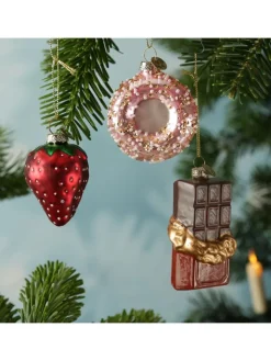 MARELIDA Weihnachtsschmuck<Weihnachtsbaumschmuck Donut Erdbeere Schokolade in bunt