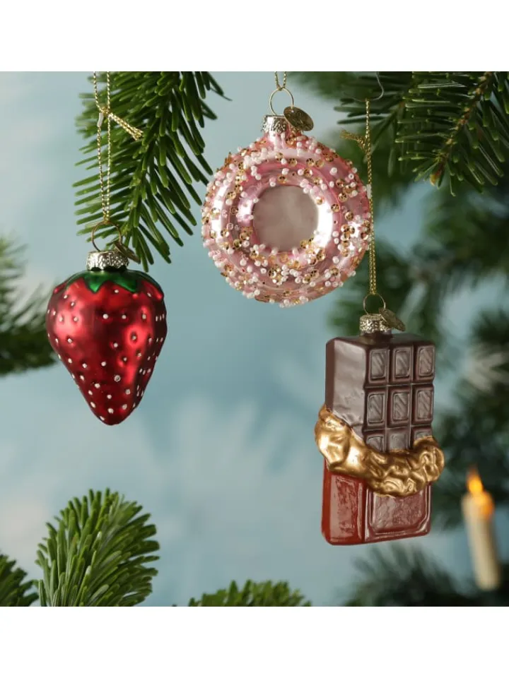 MARELIDA Weihnachtsschmuck<Weihnachtsbaumschmuck Donut Erdbeere Schokolade in bunt