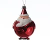 MARELIDA Weihnachtsschmuck<Weihnachtsbaumschmuck Weihnachtsmann bruchfest glänzend H: 9cm in rot